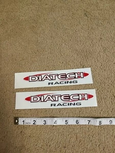 2 DIATECH RACING BMX STICKER DECALS VINTAGE OLD SCHOOL ORIGINAL - Picture 1 of 1