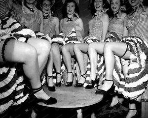 Can Can Dancers Vintage 8x10 Reprint Of Old Photo - Picture 1 of 1