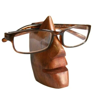 Wood Spectacles / Reading Glasses / Sunglasses Holder / Display Stand Face-Shape - Picture 1 of 12