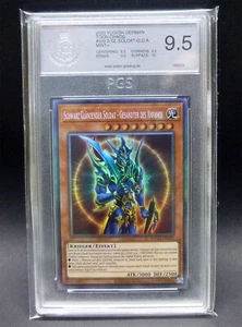 Yu-Gi-Oh! Soldado negro brillante 9.5 PGS Mint TOCH-DE029 TOON CHAOS Collector - Imagen 1 de 2