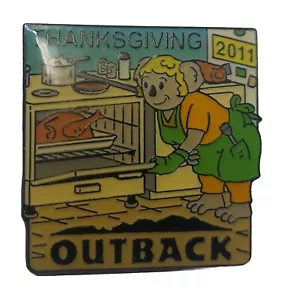Outback Steakhouse Pin Thanksgiving Koala 2011 Restaurant Employee Server Flair - Picture 1 of 2