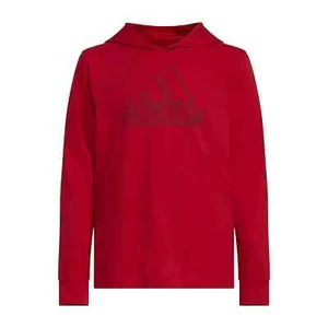 adidas Little Boys Hooded Long Sleeve Graphic T-Shirt - Picture 1 of 10