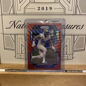 2021 PANINI PRIZM LEONARD FLOYD /149 RUBY PRIZM #70 RAMS - Picture 1 of 2