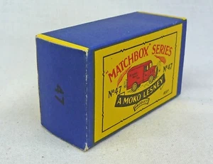Moko Lesney Matchbox Toys MB47a Trojan Van ORIGINALE scatola vuota tipo B2 - Foto 1 di 2