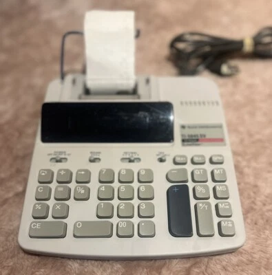 VINTAGE Texas Instruments TI-5045 SV Calculator 12 Digits 2 Color  Large - Image 1 of 4