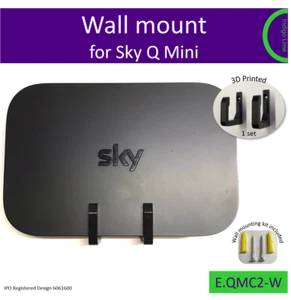 Indigo Lime wall mount bracket for Sky Q Mini EM150. Made in the UK - Picture 1 of 7