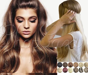 Long Secret Invisible Wire Echthaar Extensions Remy 100% Echthaar Schuss  - Bild 1 von 21