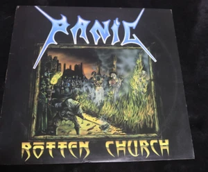 PANIC Rotten Church LP 1987 ORIGINAL NEAR MINT INSERT BRAZIL TRASH DEATH METAL - Picture 1 of 4