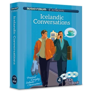 Icelandic Conversations (4 CDs/Book) by Audio Forum - *NEW in BOX* - Picture 1 of 2