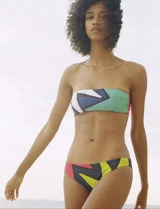 NUEVO CON ETIQUETAS $225 MARA HOFFMAN Talla M SUPERSTAR ABIGAIL BANDEAU TOP & Talla S FONDO LISO - Imagen 1 de 6