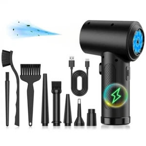 Compressed Air Duster for PC 50000RPM 3 Speed Rechargeable Air Duster Blowers - Photo 1/8