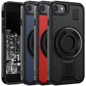 For Apple iphone 6s/6 4.7" Hybrid Rugged Double-Ring Kickstand Phone Case Cover - Picture 1 of 30