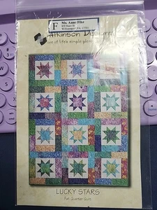 2002 Quilt Pattern Lucky Stars by Atkinson Designs - Picture 1 of 2