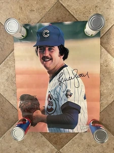 Póster de béisbol vintage promocional de Bruce Sutter de los Chicago Cubs - Imagen 1 de 5
