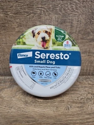 GENUINE Elanco Seresto Flea Tick Collar Treatment Prevention - Dogs Under 18 lbs
