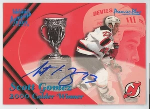2000-01 TOPPS PREMIER PLUS Scott Gomez PRIVATE SIGNINGS AUTO CALDER TROPHY - Picture 1 of 2