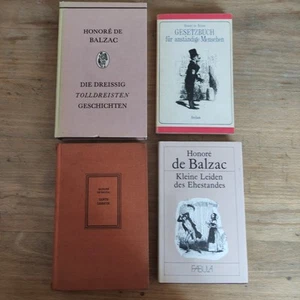 Honoré de Balzac Konvolut 4 Bücher Tolldreiste Geschichten Gesetzbuch Tante Lis - Bild 1 von 9