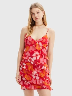 Desigual Originale Women's Short floral ruffle dress - Immagine 1 di 4