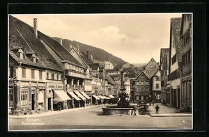 Ansichtskarte Ebingen, Marktstrasse mit Brunnen  - Picture 1 of 2