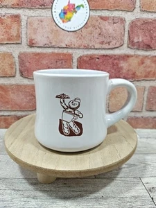 Retro Vintage Style Dunkin Donuts Dunkie Man Coffee Mug Cup Diner Style Heavy - Picture 1 of 6