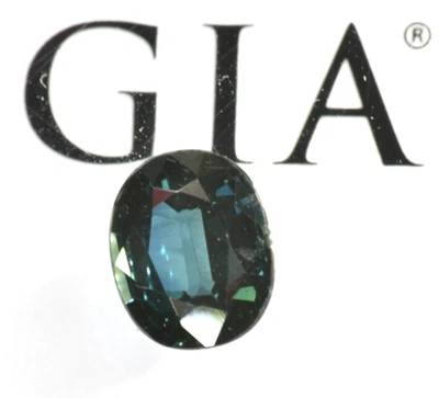 GIA Certified Natural Greenish Blue Sapphire No Heat  Loose  1.42 ct. - Image 1 of 4