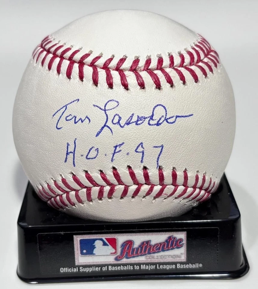 TOMMY LASORDA Signed "HOF 97" Rawlings Official Major League Baseball ALA F11860 - Изображение 1 из 1