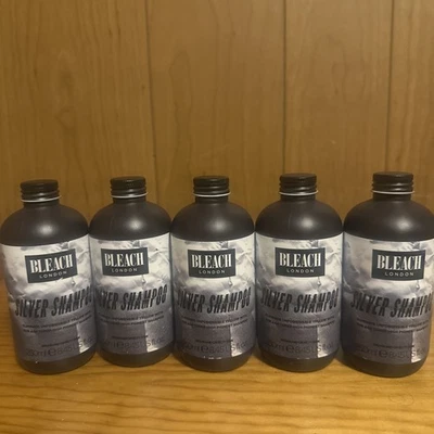 (5)xBleach London Silver Shampoo Eliminate unforgivable. (250ml) e(8.45US fl.Oz. - Image 1 of 4