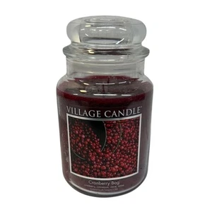 NEU Village Candle "Cranberry Bog" 22 Oz. Weihnachtskerze im Glas Herbst  - Bild 1 von 3