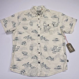 Howler Bros Mansfield Shirt Gulf Destinations Mens Large Short Sleeve Button NWT - Picture 1 of 13