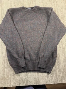Pendleton Pullover Herren mittelgrau Shetland 100% Wolle Rundhals Pullover Strick - Bild 1 von 8