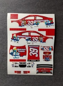 2013 Custom Ryan Newman #39 Schlümpfe 2 Quicken Loans 1/64 Peel & Stick Decals - Bild 1 von 1