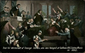 Salem, MA juicio por brujería de George Jacobs, quien fue ahorcado Massachusetts - Imagen 1 de 2