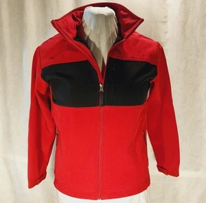 Cherokee Lightweight Jacket Boys Size Large Red & Black Full Zip Mock Neck - Picture 1 of 14