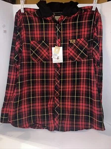 Rocawear Men’s Hoodie Plaid Long Sleeve Shirt XLarge-New - Picture 1 of 8