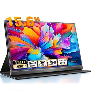 Moniteur Portable 15,6 Pouces Écran IPS Mobile Portable1080P,avec VESA - Photo 1/7
