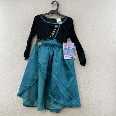 Disguise Disney Frozen Queen Anna Deluxe Child Costume Dress & Cape Size XS 3-4T - Image 1 of 4