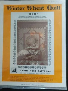 Winter Wheat Quilt Cabin Rose Patterns - Imagen 1 de 1