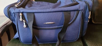 Tripp Holdall Blue Small Check 3 External Pockets 2 Internal - Image 1 of 4