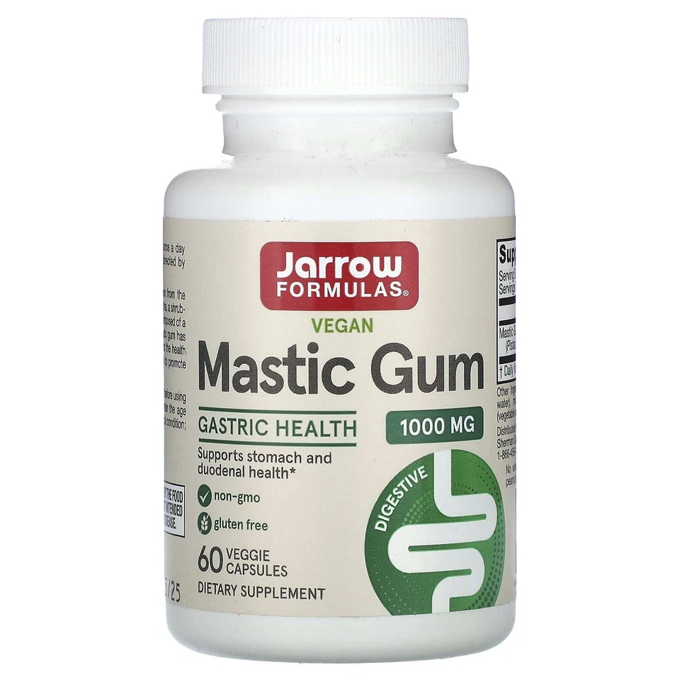 Jarrow Formulas, Mastic Gum, 1,000 mg, 60 Veggie Capsules (500 mg per Capsule) - Image 1 of 1