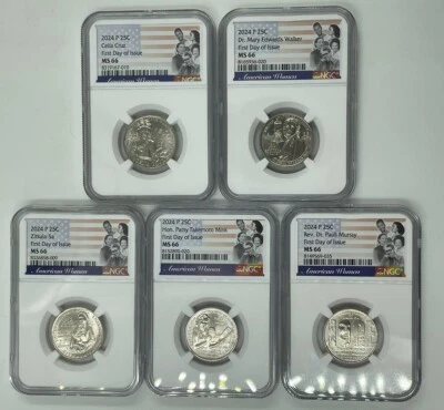 2024 Zitkala-Sa Pauli Celia Patsy Mary NGC MS66 🔥FIRST DAY MIX BUNDLE🔥 🎅🎁🎄 - Image 1 of 4
