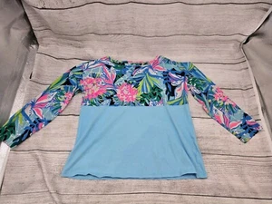 Girls Lilly Pulitzer Top.color Block Two Tone. Size Medium - Picture 1 of 7