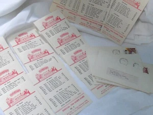 Set of 33~CARSON & BARNES CIRCUS ROUTE CARDS 1984~FREE SHIP - Picture 1 of 4