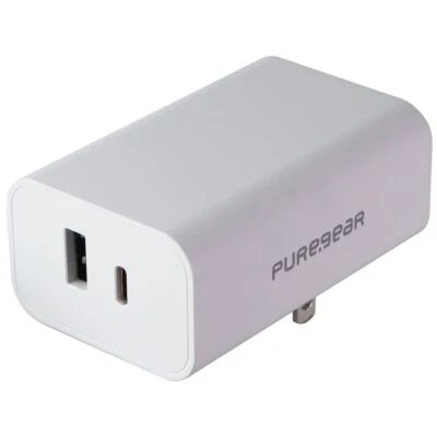 PureGear LightSpeed (42W) USB-C and USB-A Wall Charger - White (09811PG) - Image 1 of 4