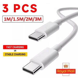 Per iPhone 15 Plus Pro Max Cavo USB C Type C a Type-C PD 60W Caricatore Rapido Lungo - Foto 1 di 12
