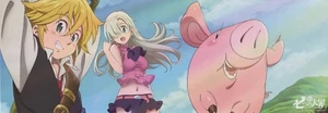 poster The Seven Deadly Sins anime Meliodas Elizabeth Liones - Picture 1 of 1