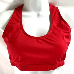 NUEVO CON ETIQUETAS Balera Rojo Halter Sujetador Deportivo Top Baile Gimnasia Yoga Junior Grande Niño LC - Imagen 1 de 3