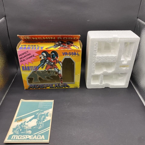 Vintage The Henshin Robo Mospeada Bartley VR-038-L Robotech Gakken Box Only B2 Cover