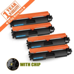 4pk CF217A BK Toner Cartridge Compatible HP LaserJet M102 M130fn M130fw M130nw - Picture 1 of 6