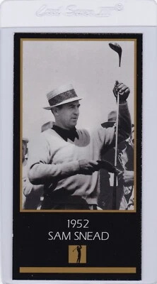 Champions of Golf Masters Collection Golf Card 1952 Winner Sam Snead - NrMt - Image 1 of 2