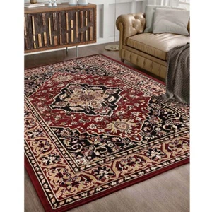 Glendale Traditional Medallion Floral Stain Resistant Indoor Area Rug or Runner - Picture 1 of 52